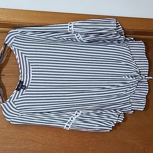 ALYX Gray/White stripe blouse XL